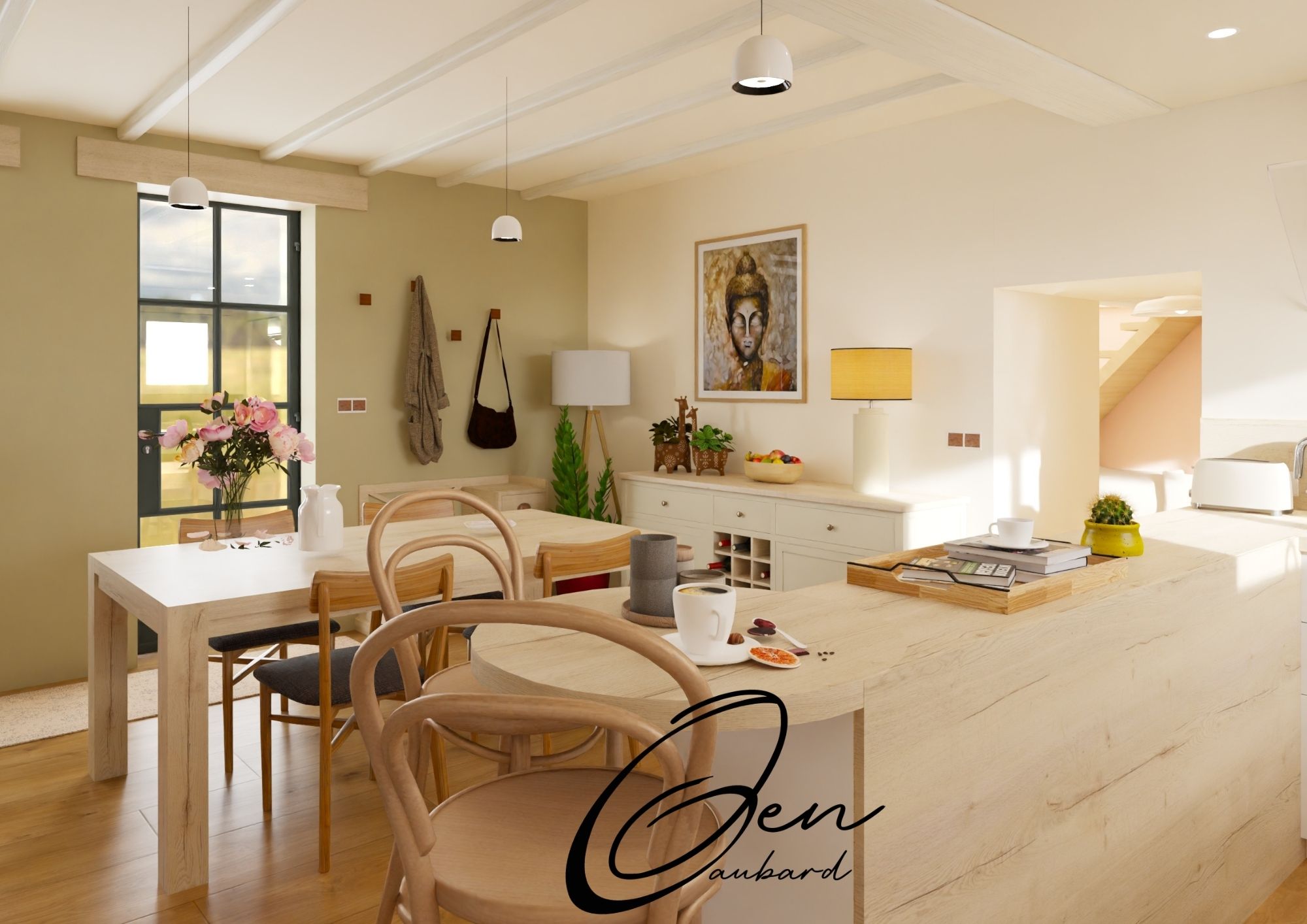 Optimisation des circulations et des usages dans cette cuisine familiale (8)