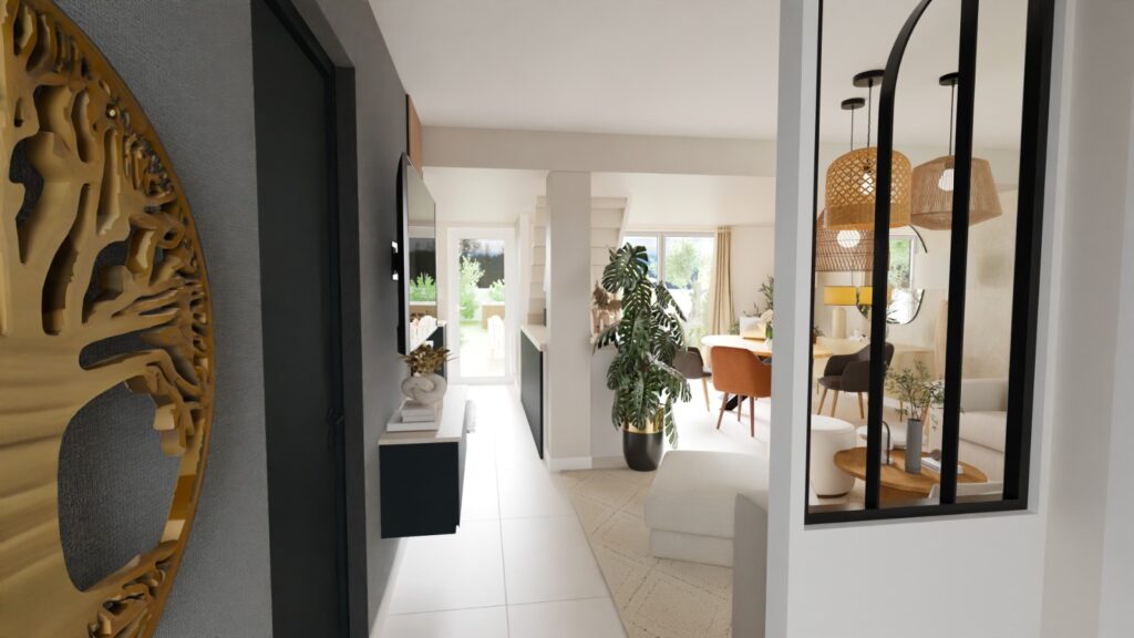 vue sur salon feng shui